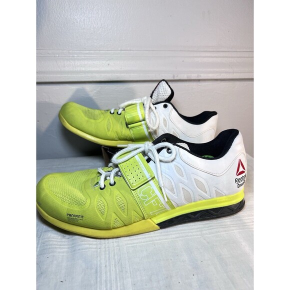 Reebok CrossFit Lifter Plus 2.0 Training Shoes Mens Sz 9 Yellow V65905 - Picture 1 of 6